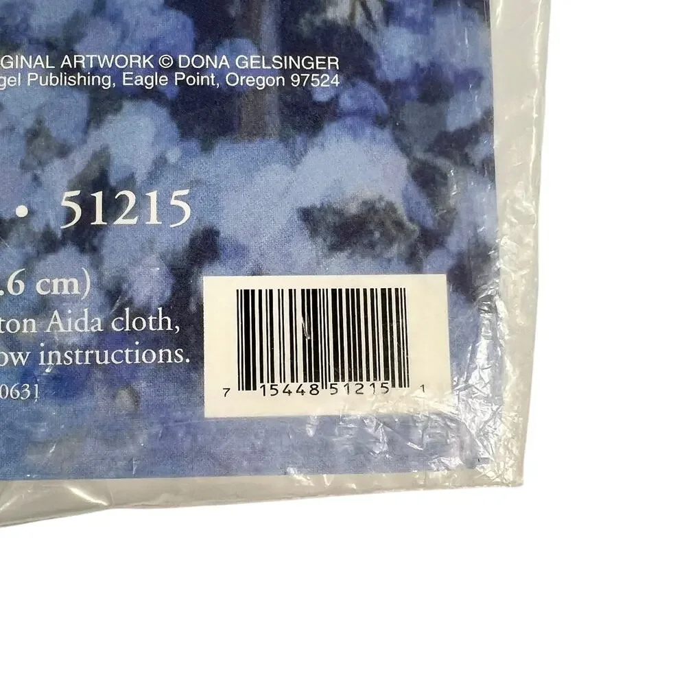 CANDAMAR Heavenly Musical Angels Tree Skirt Table Topper Cross Stitch Kit NEW